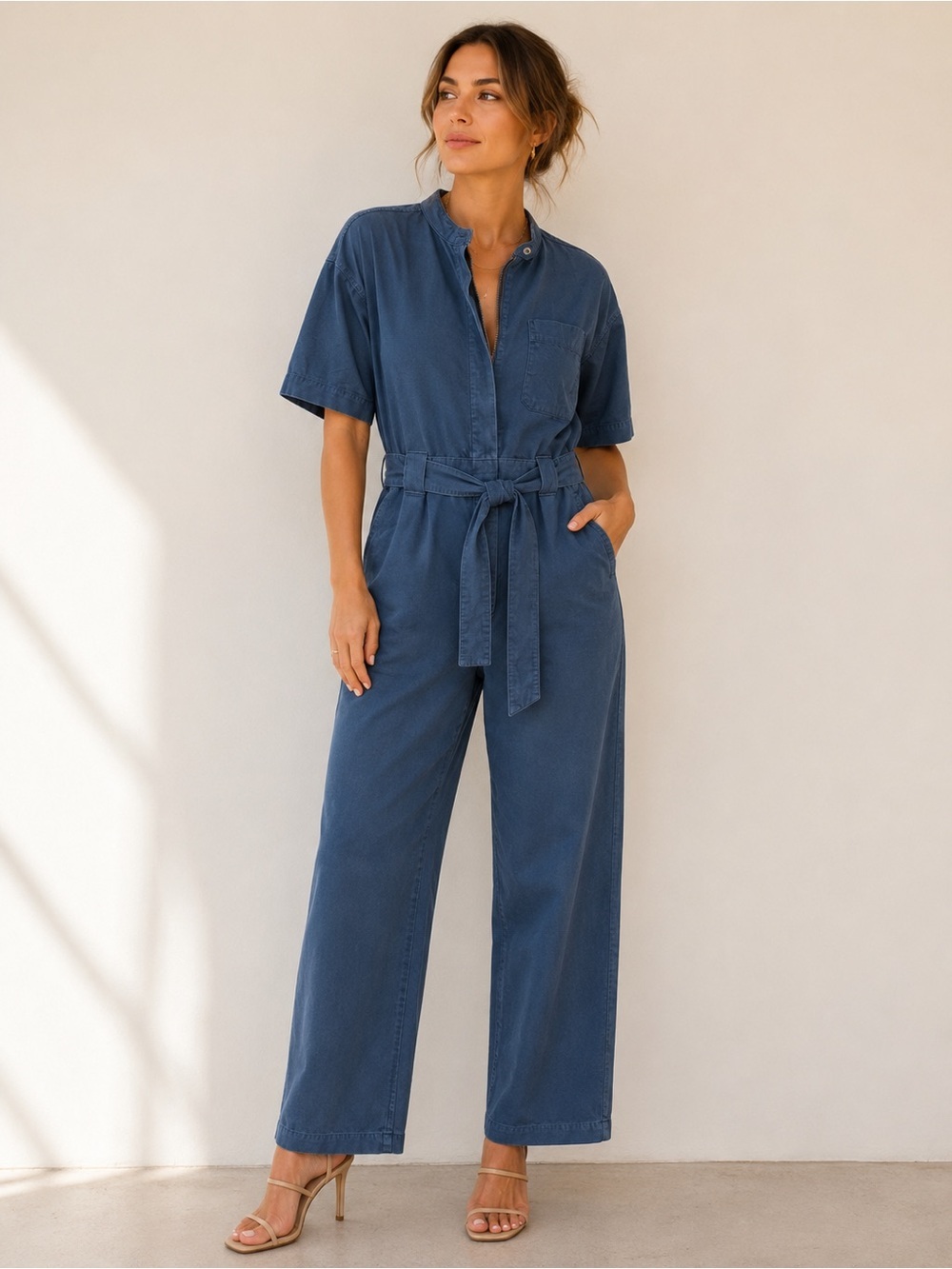 The Fatigue Short Sleeve Jumpsuit Everlane
Blue Minimalist 8 Organic Cotton